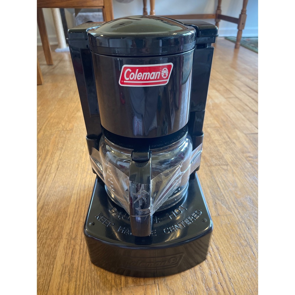 Coleman Camping Coffeemaker 10 Cup Stovetop Brewer Model 5008-700 Black